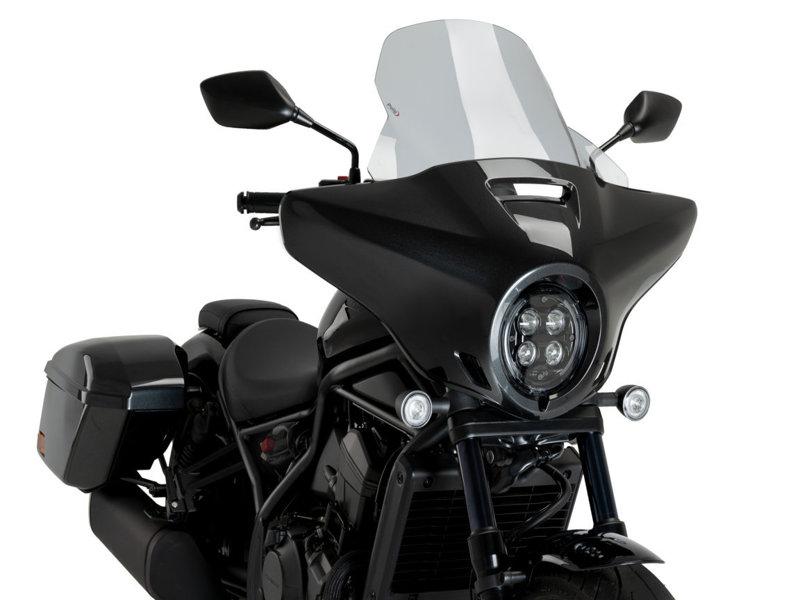 Puig Batwing Touring Screen For Honda CMX1100T Rebel 2023-2025 - Light Smoke