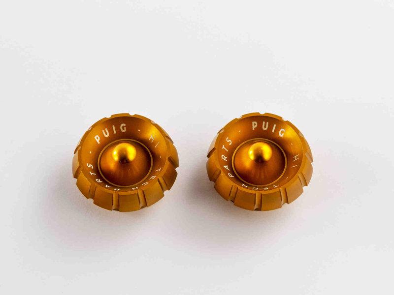 Puig Thruster Bar End Caps For KTM 125 Duke 2011-2023 - Gold