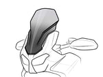 Puig Touring Screen For Kawasaki Versys 650 2015-2021 - Black