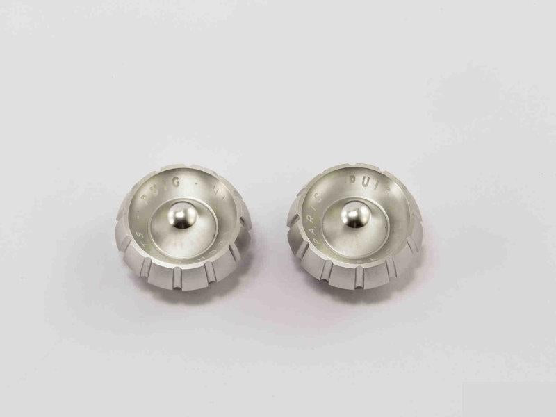 Puig Thruster Bar End Caps For KTM 125 Duke 2011-2023 - Silver