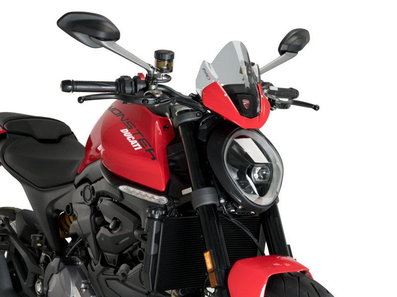 Puig Sport Screen For Ducati Monster 937 2021-2025 - Light Smoke