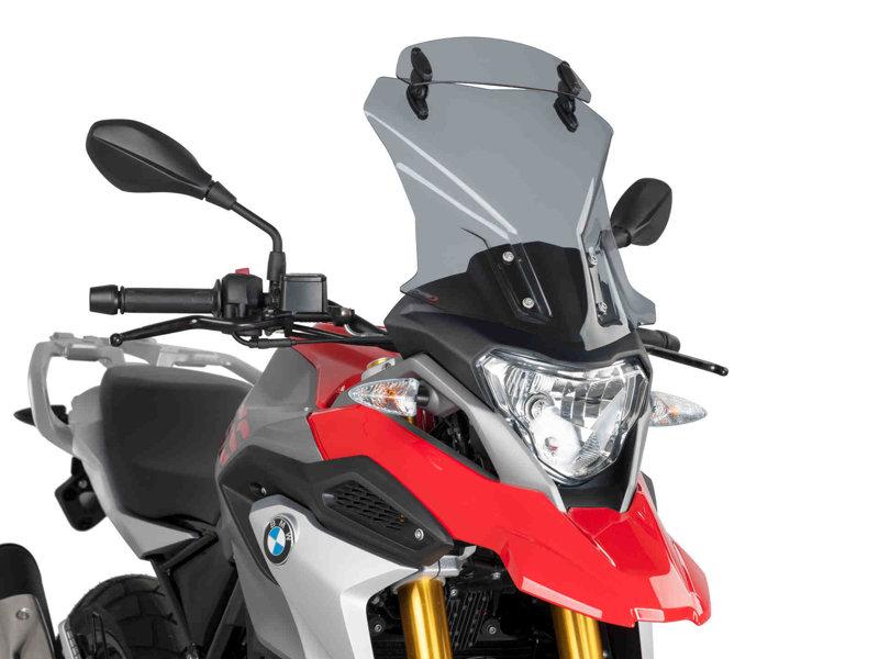 Puig Touring Screen With Extender For BMW G310 GS 2017-2025 - Light Smoke