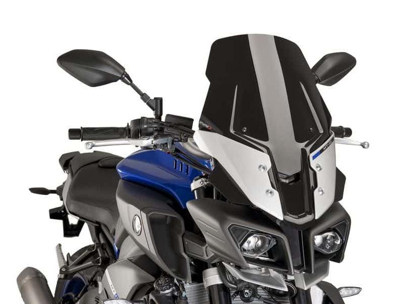 Puig Touring Plus Screen For Yamaha MT-10 2016-2021 - Black