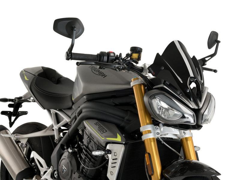 Puig New Generation Sport Screen For Triumph Speed Triple 1200 RS 2021-2025 - Black