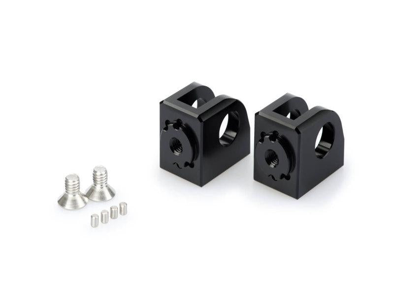 Puig Adjustable Footpeg Adaptors For Kawasaki Ninja 1000 SX 2020-2024 - Black
