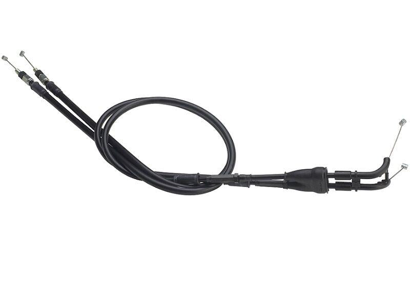 Domino Dual Throttle Cable For Kawasaki KXF250 2011-2016 - Black