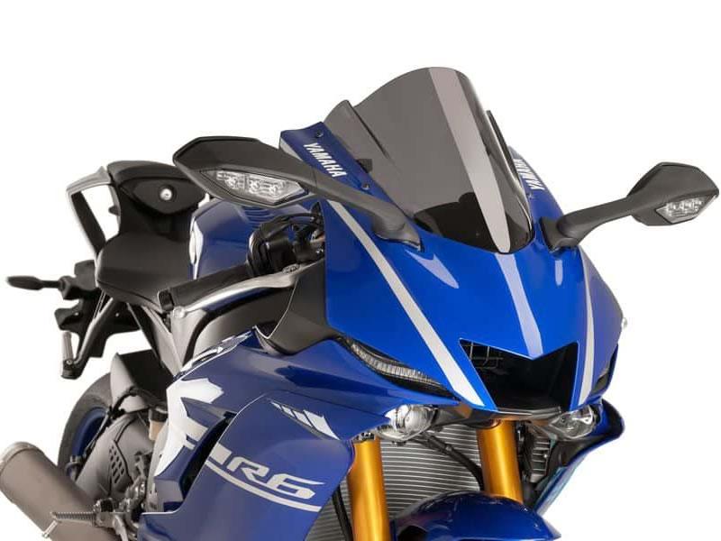 Puig Z-Racing Screen For Yamaha YZF R6 2017-2020 - Dark Smoke