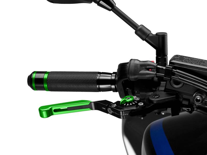 Puig Extendable Folding V3 Brake Lever For Ducati 1098 2007-2008 - Green Extender With Green Selector