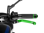 Puig Folding V3 Clutch Lever For Ducati 1098 2007-2008 - Green With Silver Selector