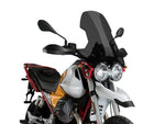 Puig Touring Screen For Moto Guzzi V85 Evocative Graphics 2021-2023 - Dark Smoke