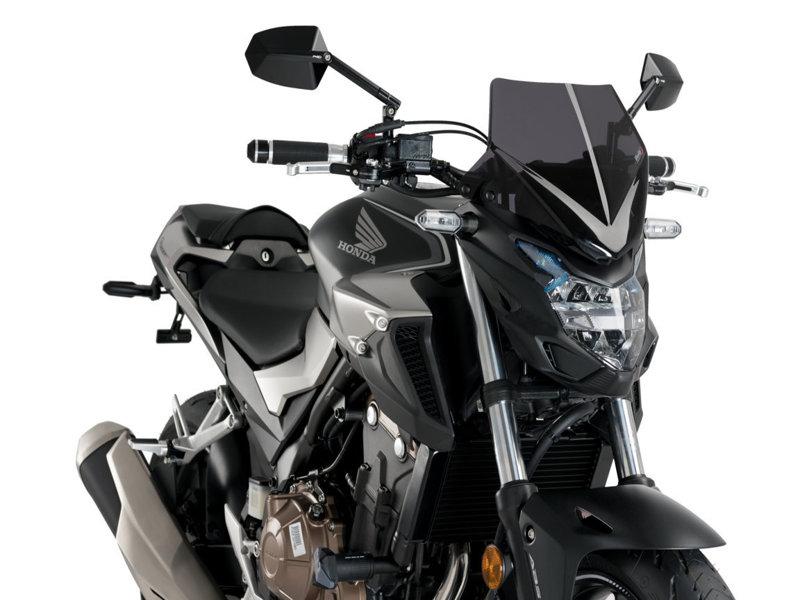 Puig New Generation Sport Screen For Honda CB500 F 2016-2024 - Dark Smoke