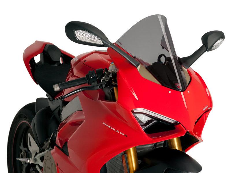 Puig R-Racer Screen For Ducati Panigale 1100 V4 SP2 2022-2023 - Dark Smoke