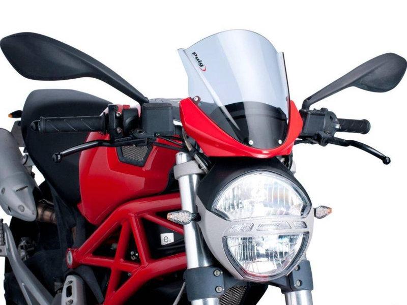 Puig Touring Screen For Ducati Monster 1100 2009-2010 - Dark Smoke
