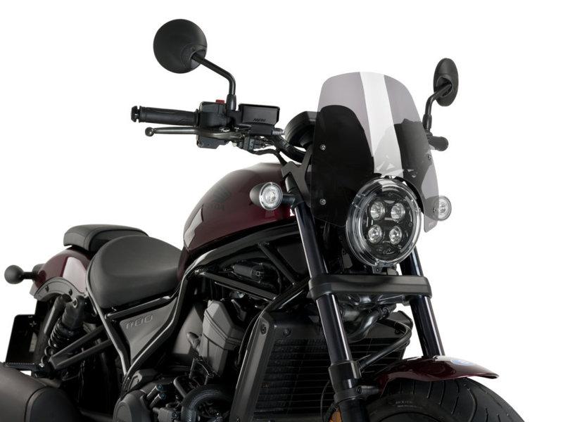Puig New Generation Sport Screen For Honda CMX1100 Rebel 2021-2025 - Light Smoke