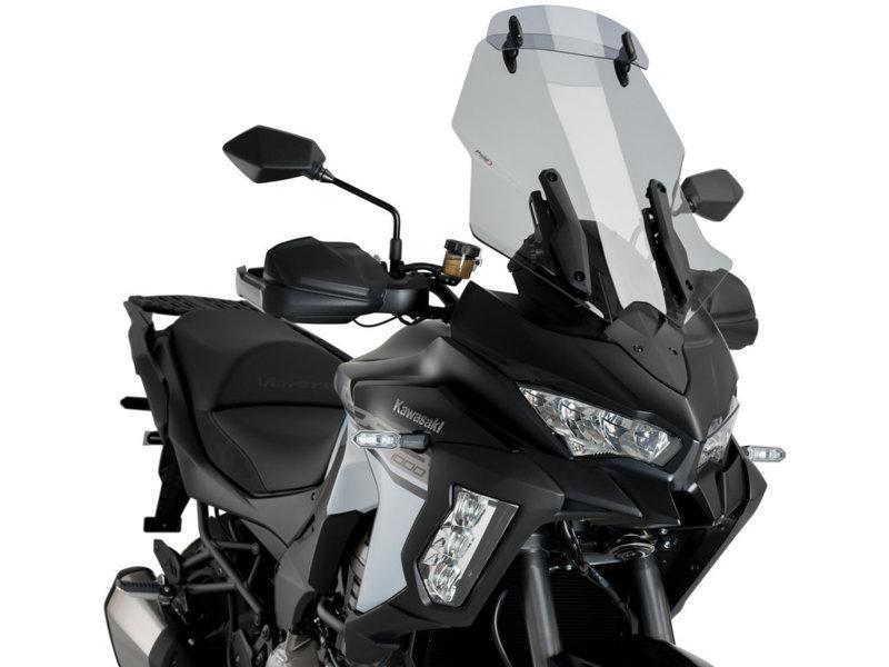 Puig Touring Screen With Extender For Kawasaki Versys 1100 SE 25 - Light Smoke