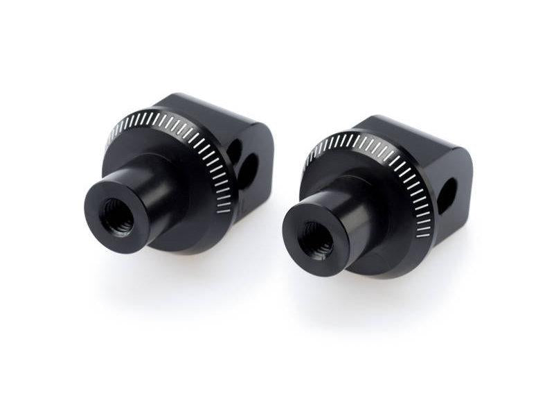 Puig Pillion Footpeg Adaptors For Yamaha TMax 500 2008-2012 - Black