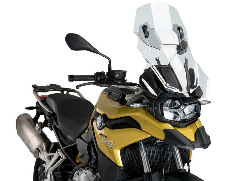 Puig Adjustable Touring Screen For BMW F750 GS 2018-2024 - Clear