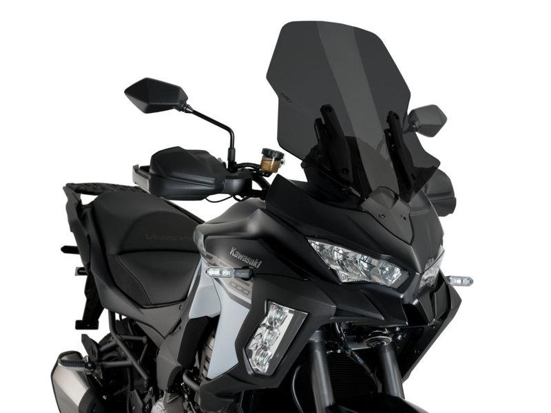 Puig Touring Screen For Kawasaki Versys 1000 S 2021-2024 - Dark Smoke