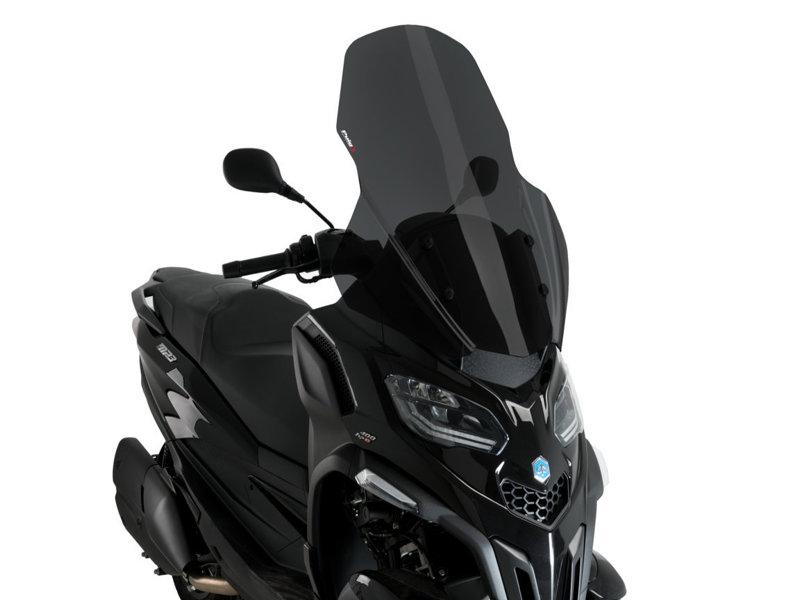 Puig V-Tech Line Touring Screen For Piaggio MP3 400 2022-2025 - Dark Smoke