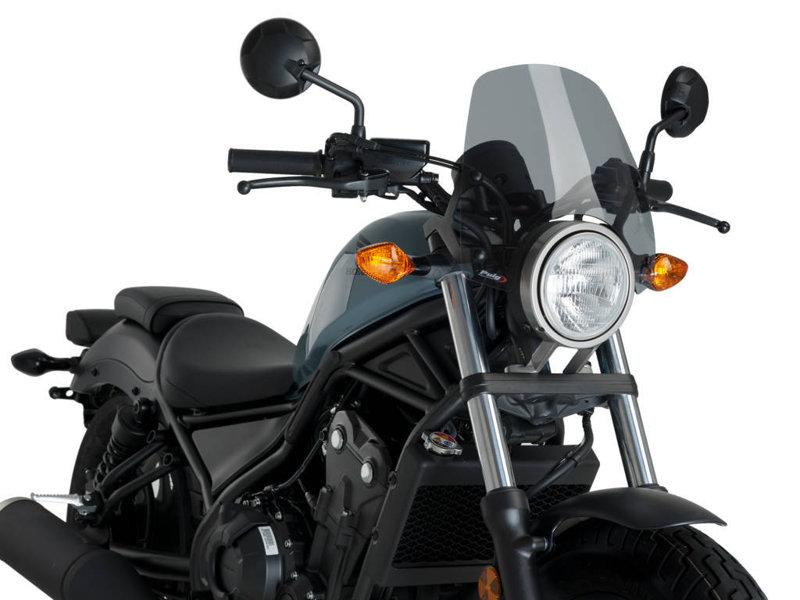 Puig New Generation Sport Screen For Honda CMX500 Rebel 2017-2025 - Light Smoke