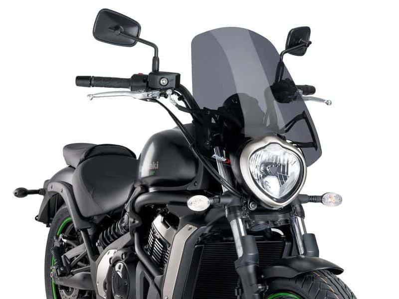 Puig New Generation Touring Screen For Kawasaki Vulcan 650 S 2015-2025 - Dark Smoke