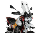 Puig Touring Screen With Extender For Moto Guzzi V85 Evocative Graphics 2021-2023 - Clear