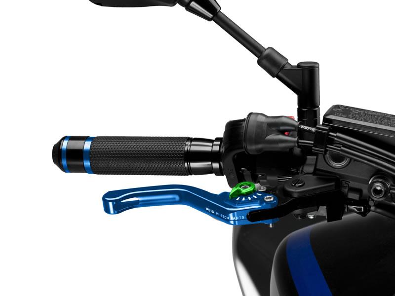 Puig Short V3 Brake Lever For Ducati 1098 2007-2008 - Blue With Green Selector