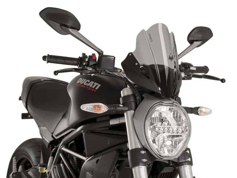Puig New Generation Touring Screen For Ducati Monster 1200 2014-2020 - Light Smoke