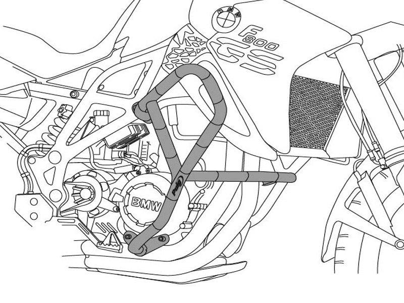 Puig Engine Guard For Triumph Tiger 900 2020-2023 - Black