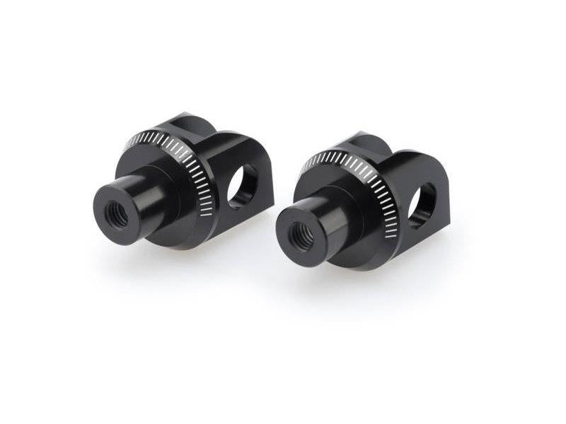 Puig Footpeg Adaptors For Kawasaki ER6-F 2006-2016 - Black