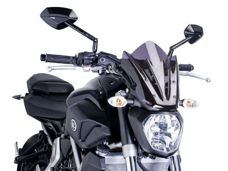 Puig New Generation Sport Screen For Yamaha MT-07 2014-2017 - Dark Smoke