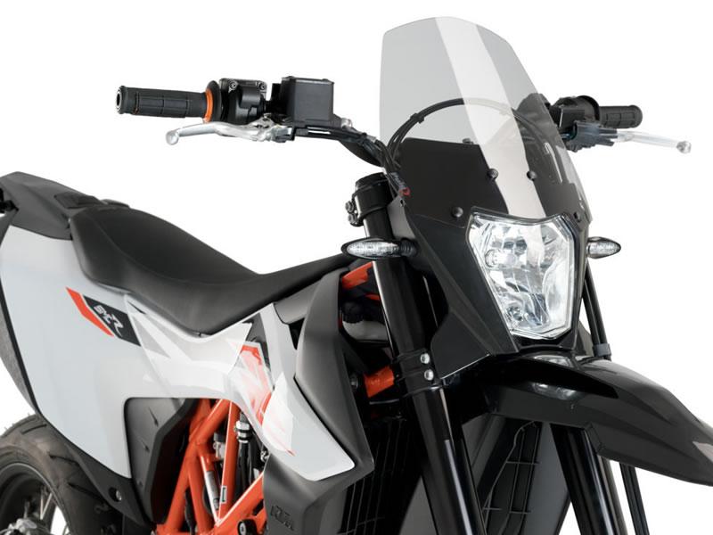 Puig New Generation Sport Screen For KTM 690 Enduro R 2019-2024 - Light Smoke