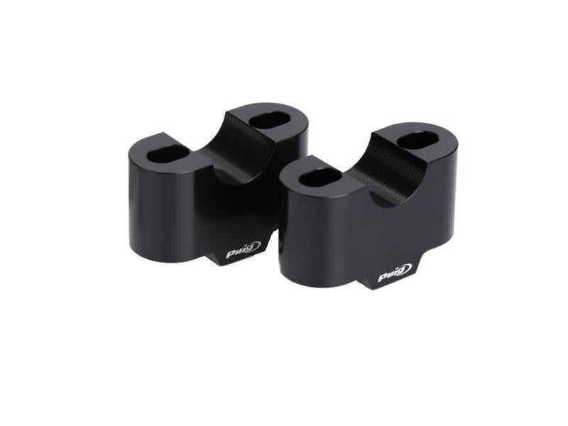 Puig 20mm Handlebar Risers For 22mm Bars For Honda CB750 Hornet 2023-2025 - Black