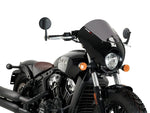 Puig Dark Night Screen For Indian Scout Bobber 2018-2025 - Dark Smoke