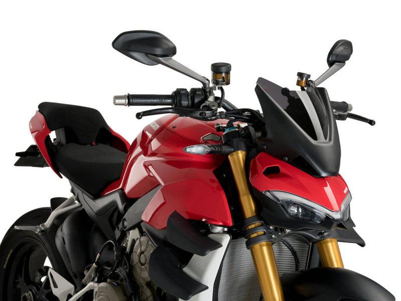 Puig New Generation Sport Screen For Ducati Streetfighter V2 2022-2024 - Dark Smoke