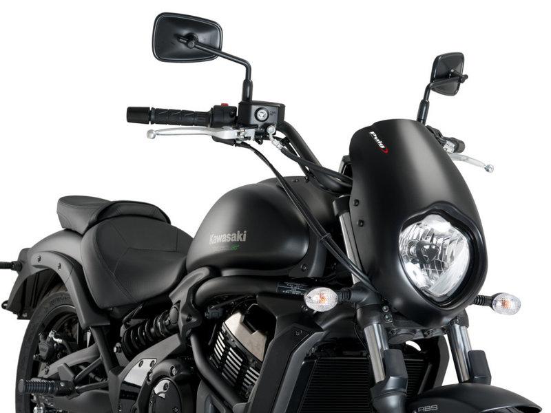 Puig Anarchy Semi Fairing For Kawasaki Vulcan 650 S 2015-2025 - Matt Black