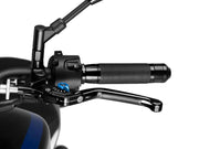 Puig Folding V3 Clutch Lever For Ducati 1098 2007-2008 - Black With Blue Selector