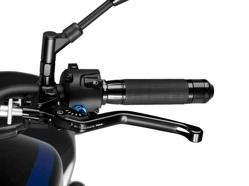 Puig Fixed V3 Clutch Lever For Ducati 1098 2007-2008 - Black With Blue Selector