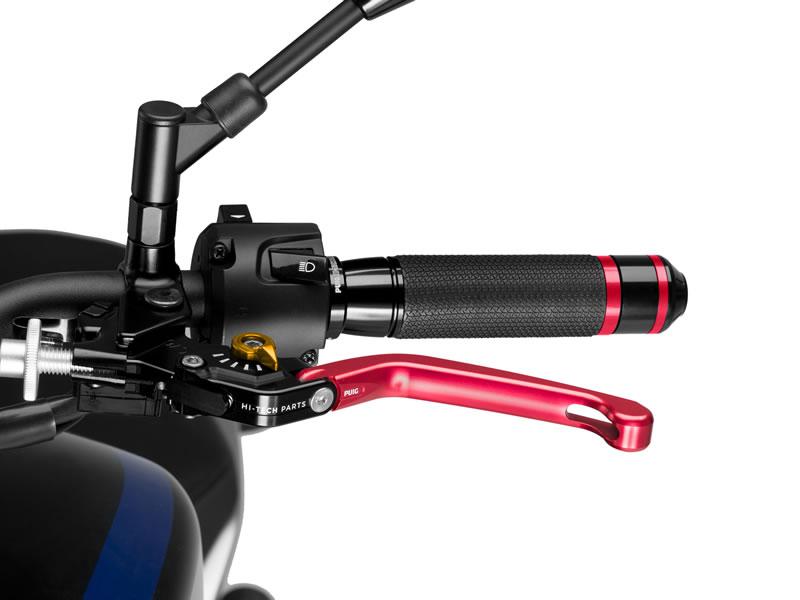 Puig Folding V3 Clutch Lever For Ducati 1098 2007-2008 - Red With Gold Selector