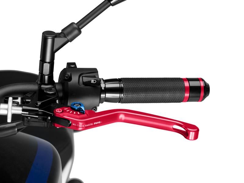 Puig Fixed V3 Clutch Lever For Ducati 1098 2007-2008 - Red With Blue Selector