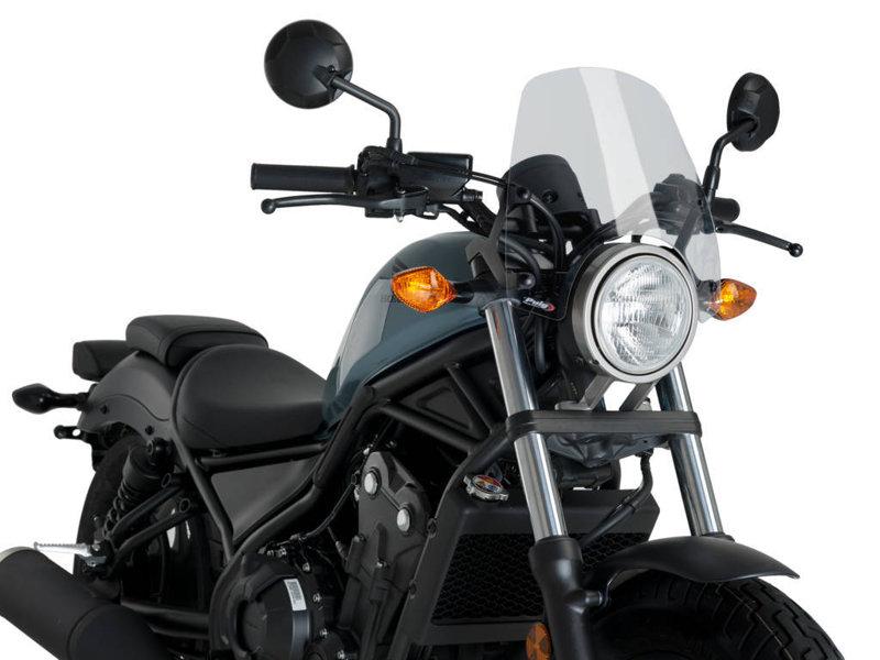 Puig New Generation Sport Screen For Honda CMX500 Rebel 2017-2025 - Clear