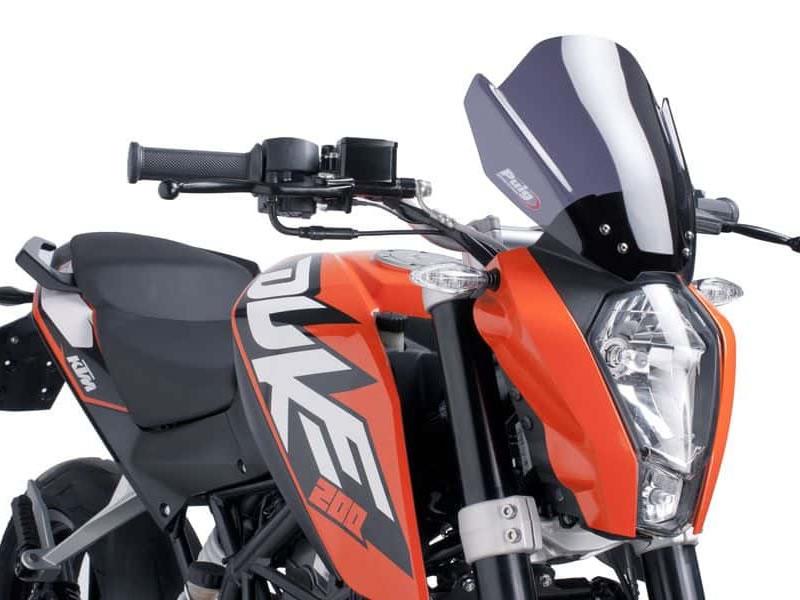 Puig New Generation Sport Screen For KTM 125 Duke 2011-2016 - Dark Smoke
