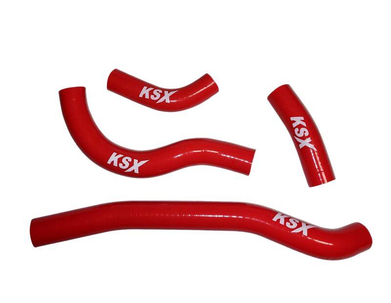 KSX Radiator Hose Kit For Honda CRF250R 2022-2024 - Red