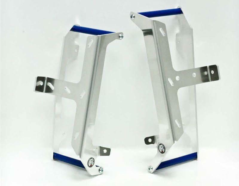 AXP Radiator Braces For Yamaha WR250 2016 - Silver