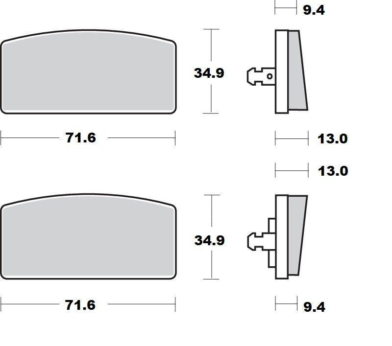 Moto Master Ceramic Brake Pads For BMW R 100 /7 1978 Front