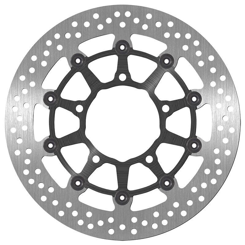 SBS Stainless Steel Front Brake Disc For Suzuki GSX-R 1000 2005-2008 - Black/Silver
