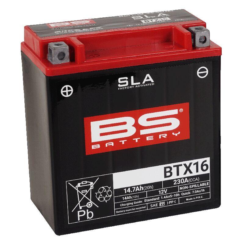 BS Battery SLA AGM Battery For Gilera FUOCO 500 I.E. 2007-2013 - Black