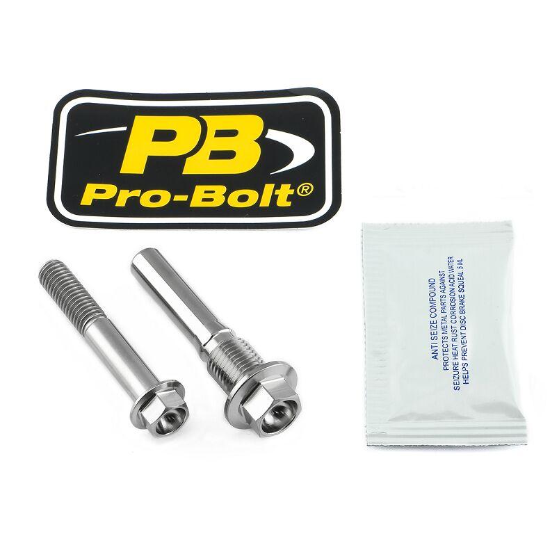 Pro Bolt Titanium Brake Caliper Mount Kit For Triumph Bonneville Bobber 1200 ABS 2017-2024 Rear - Silver