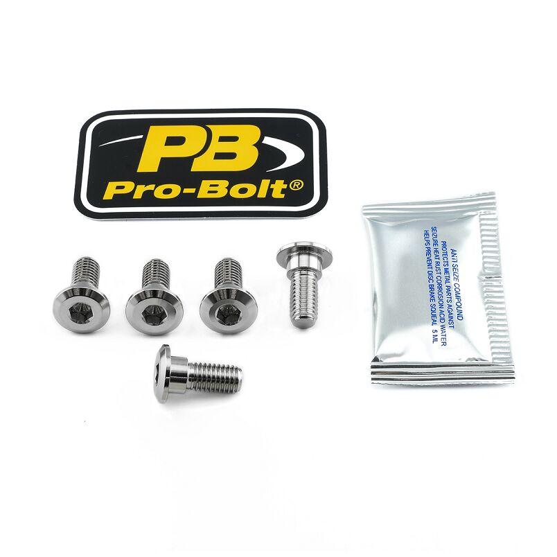 Pro Bolt Stainless Steel Brake Disc Mounting Bolt Kit For Yamaha FZ6 600 S 2004-2009 Rear - Silver/Stainless Steel