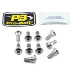 Pro Bolt Stainless Steel Brake Disc Mounting Bolt Kit For Suzuki AN 650 2006-2009 10 Piece - Silver
